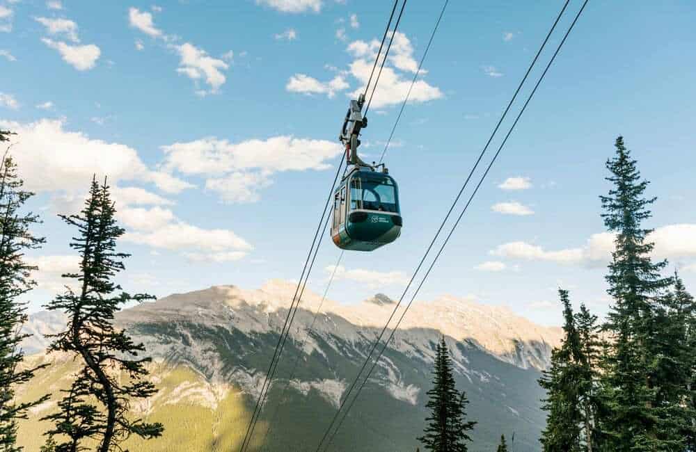A cable car of The Banff Gondola