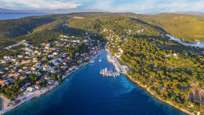 An aerial view of Solta