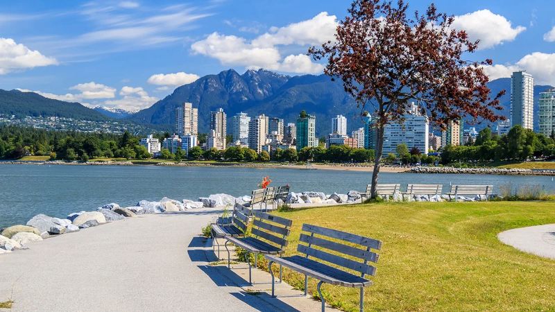 The skyline of Vancouver