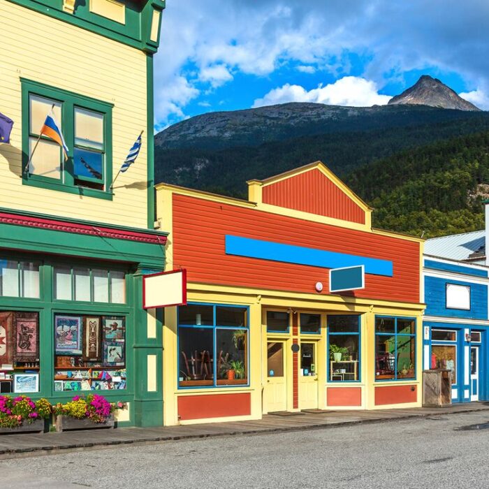 Colourful shopfronts