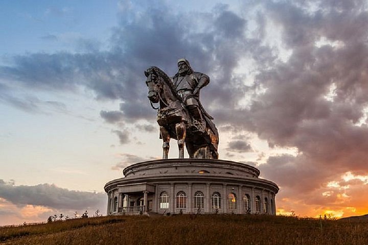 The Chinggis Khaan statue in Mongolia